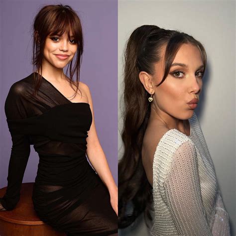 millie bobby brown et jenna ortega|Millie Bobby Brown vs Jenna Ortega: Fãs enfrentam os dois。